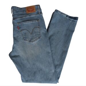Vintage Levi's Mid-Rise Skinny Jeans W31 x L30 Blue Pockets